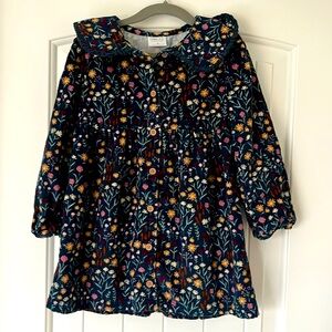 Corduroy floral dress